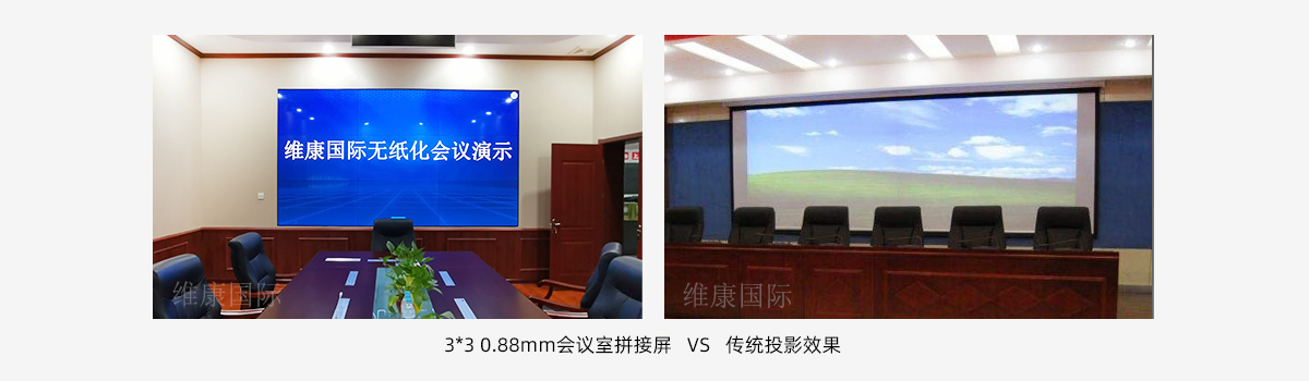 會議室大屏幕用拼接屏還是投影儀？